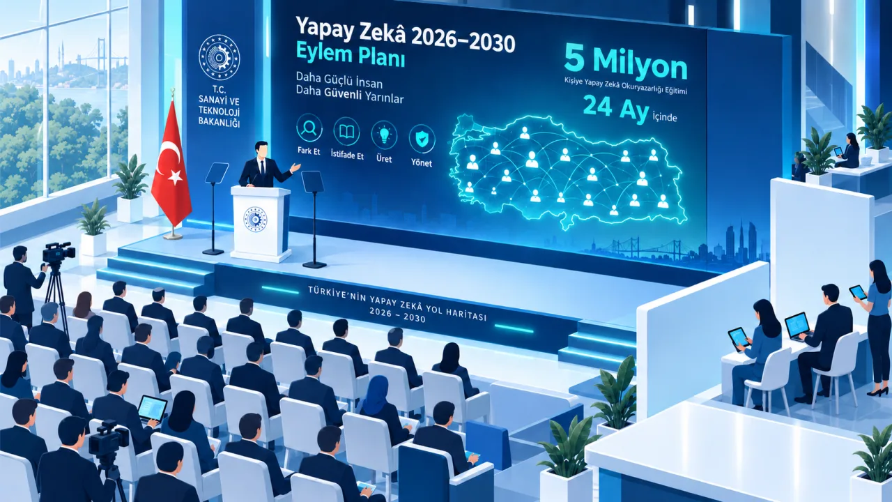 Türkiye Yapay Zekâ Eylem Planı açıklandı: 2 yılda 5 milyon kişiye okuryazarlık eğitimi